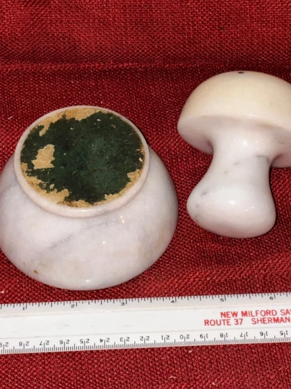 Vintage Marble Mortar and Pestle 
